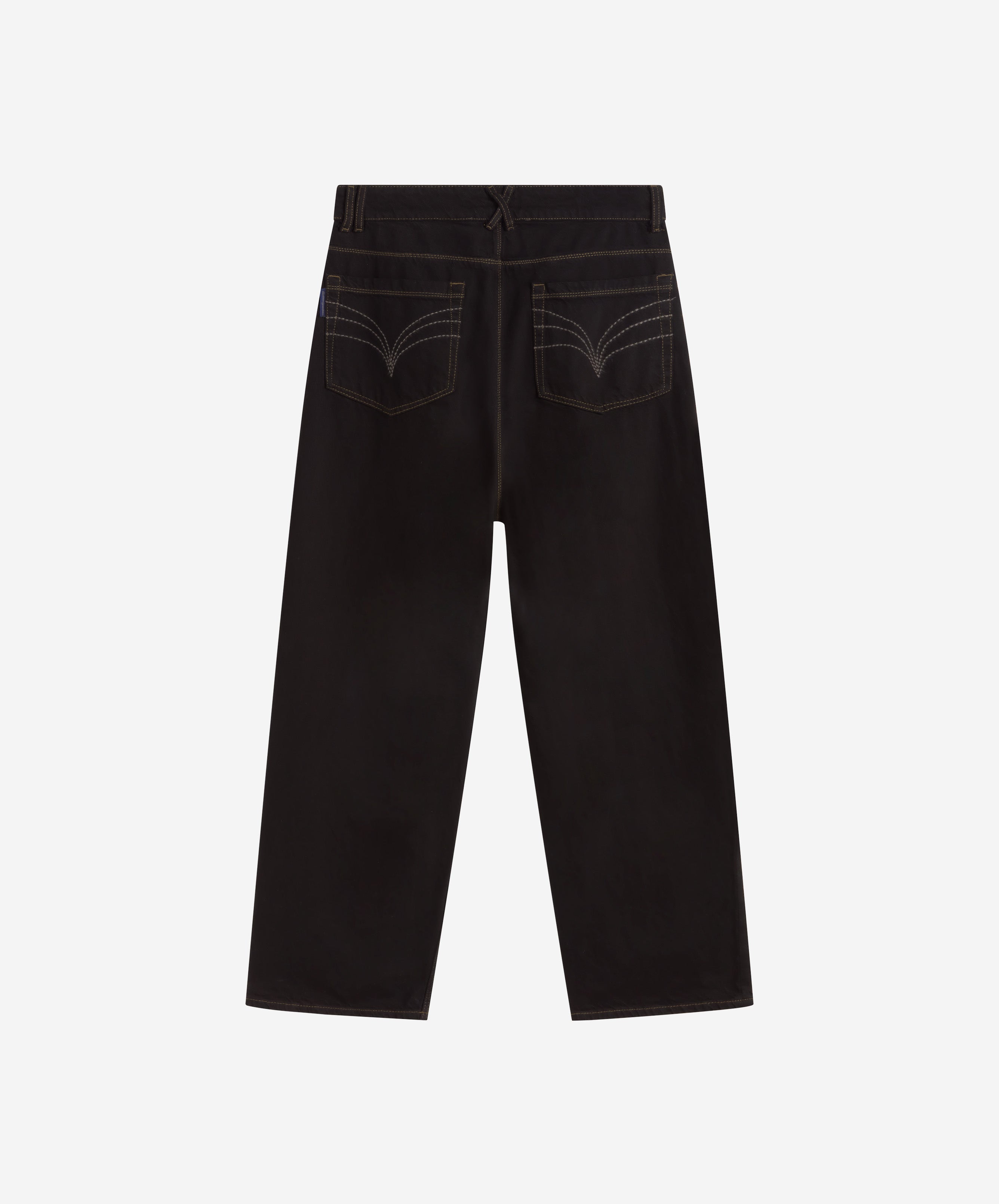 Tm Overdyed Denim Trousers Black