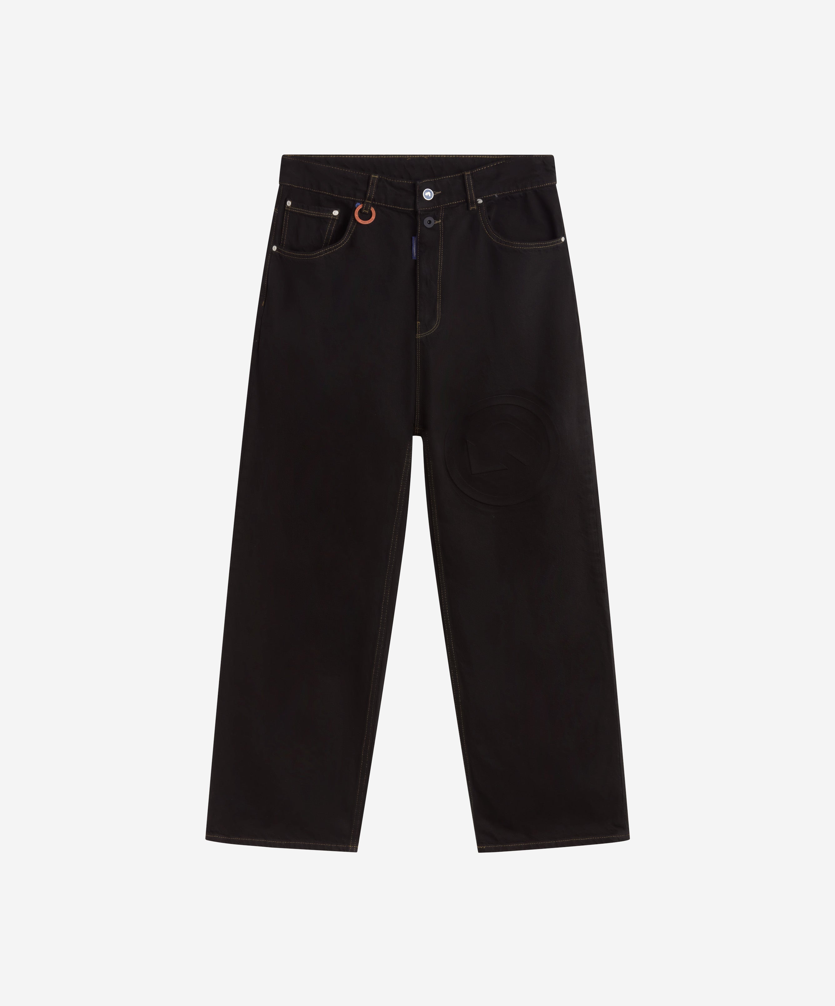 Tm Overdyed Denim Trousers Black