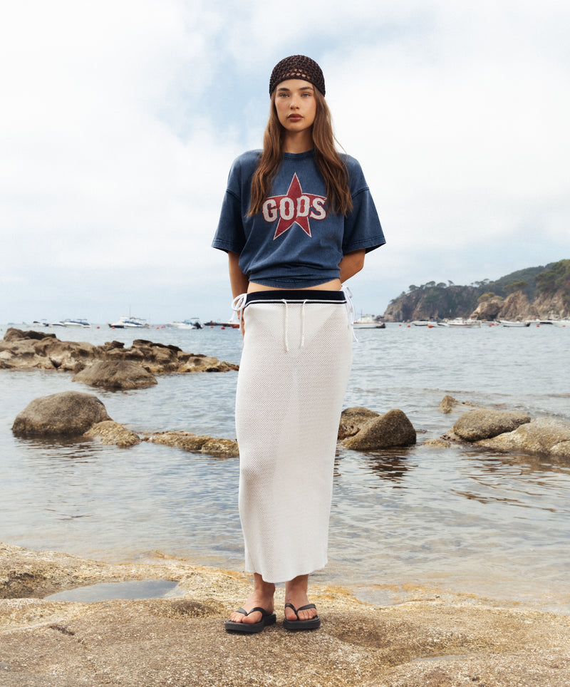 Gods Star Tee Navy
