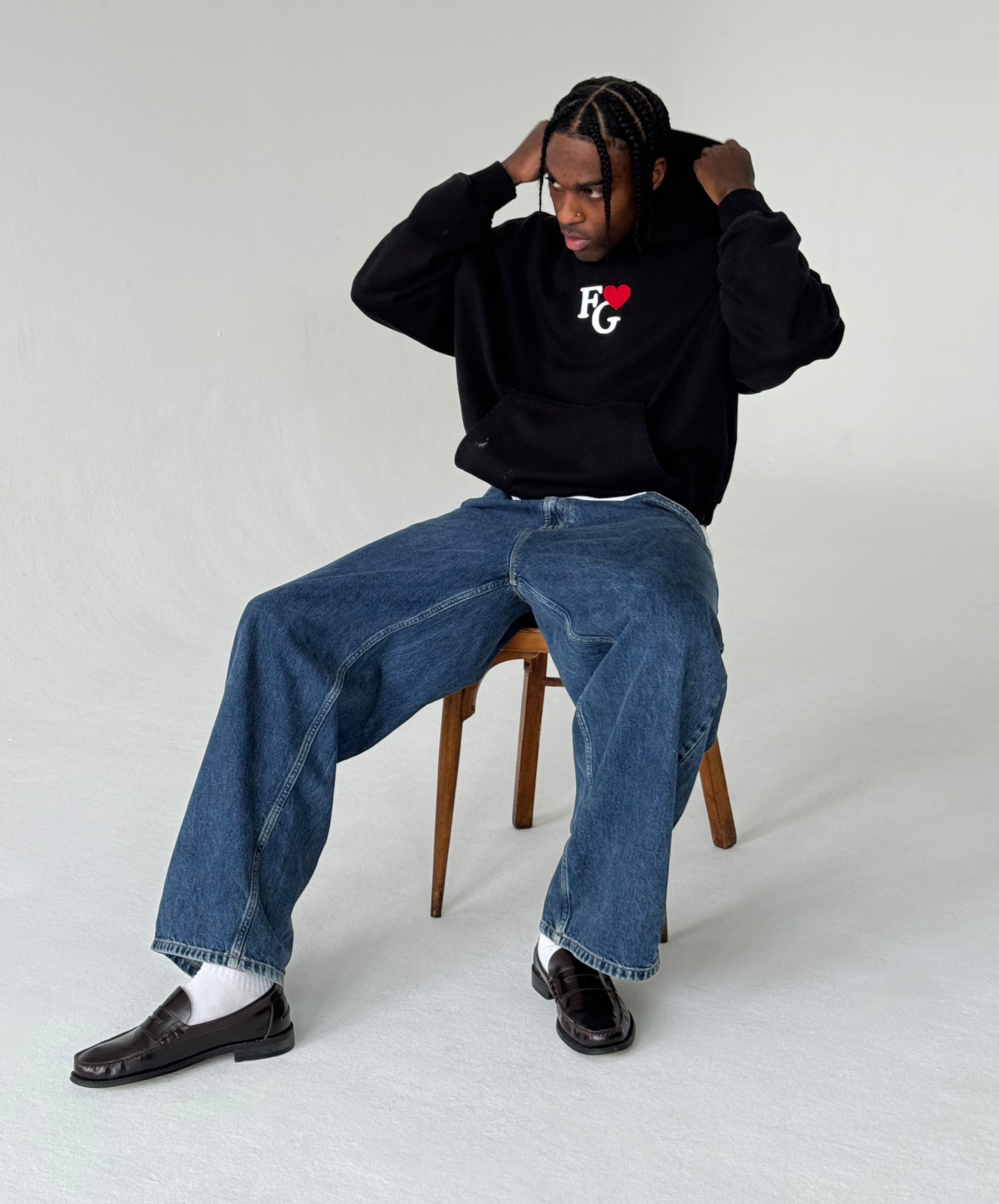 Valentine'S Hoodie Black