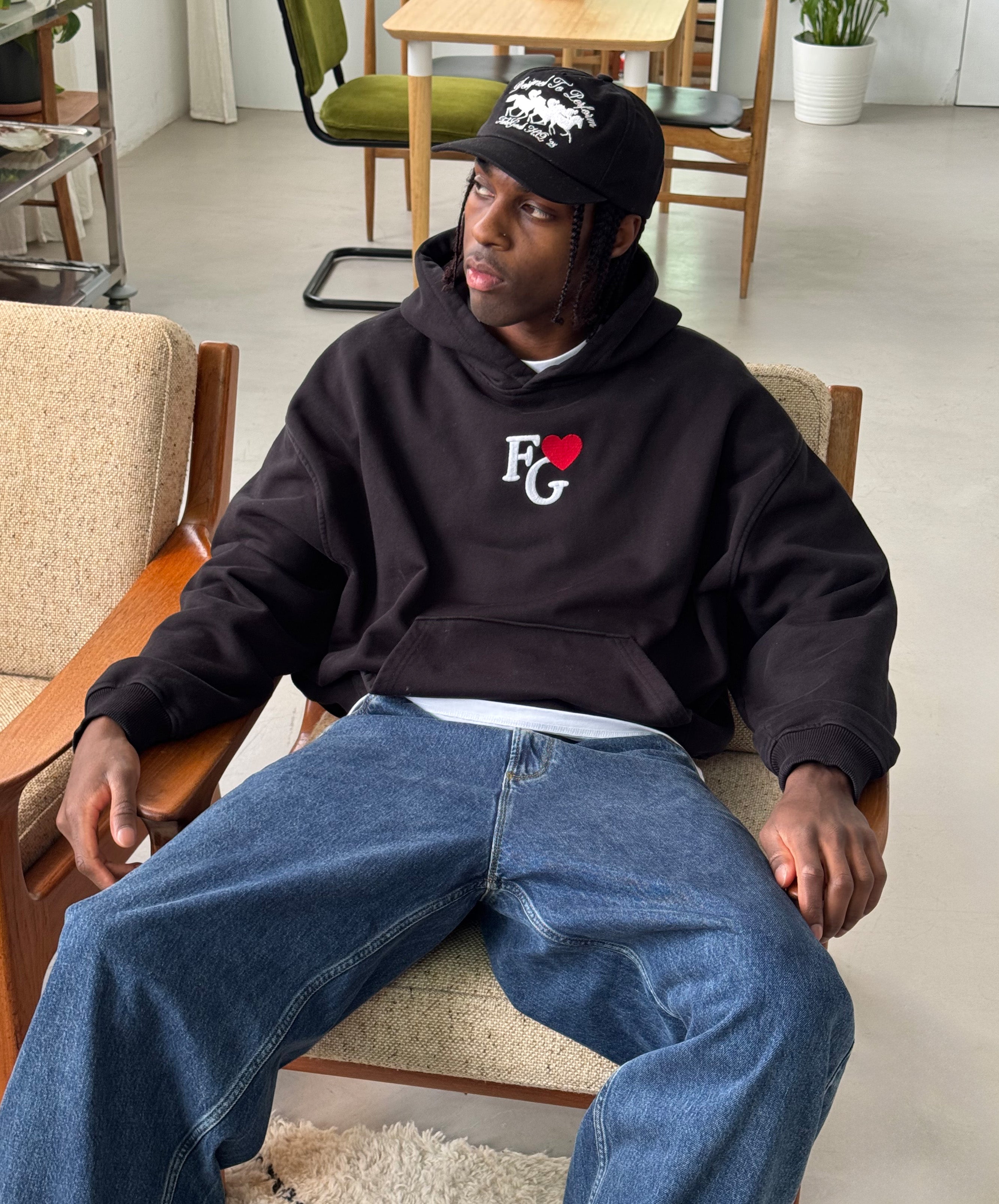 Valentine'S Hoodie Black
