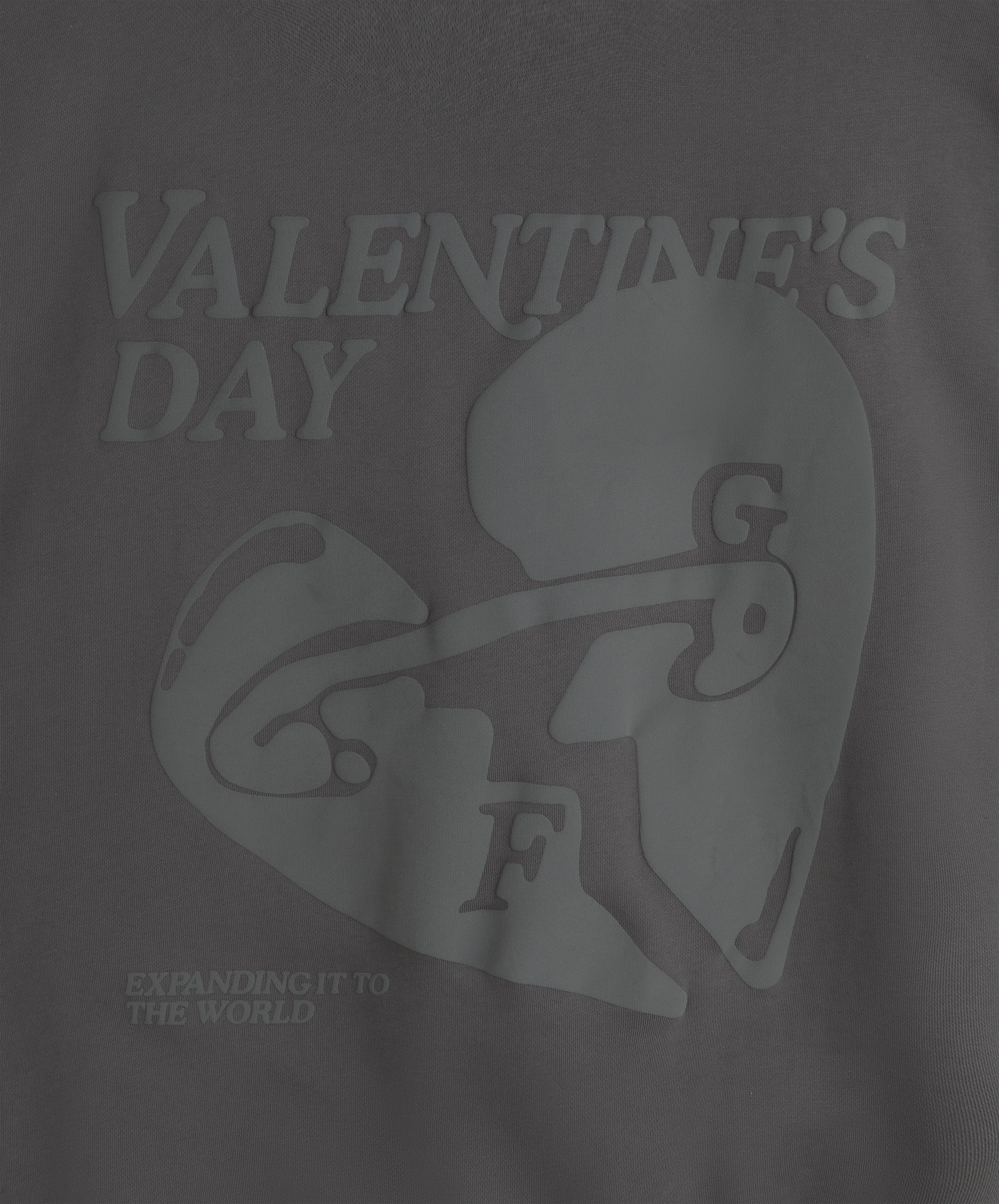 Valentine'S Hoodie Dark Grey