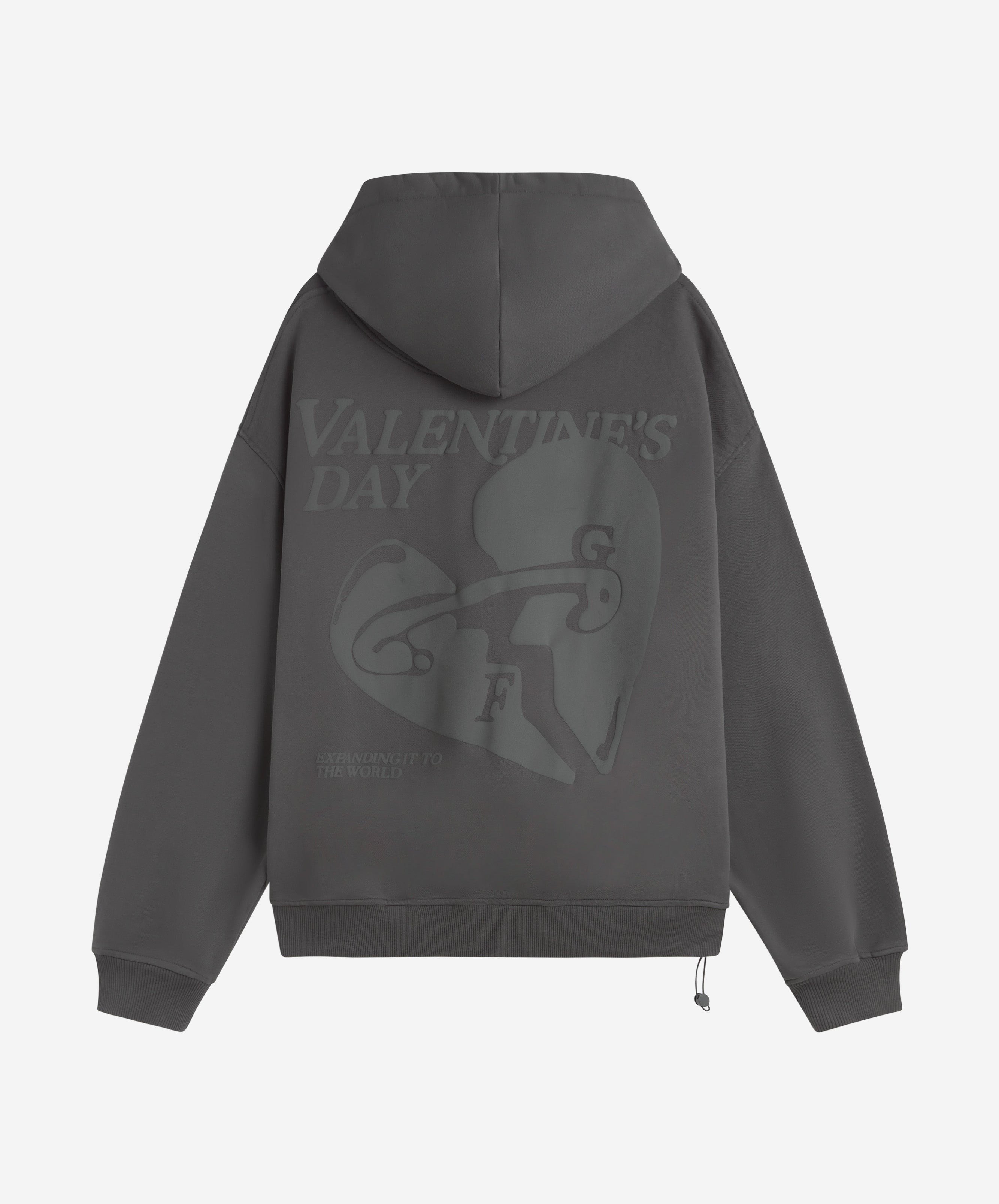 Valentine'S Hoodie Dark Grey