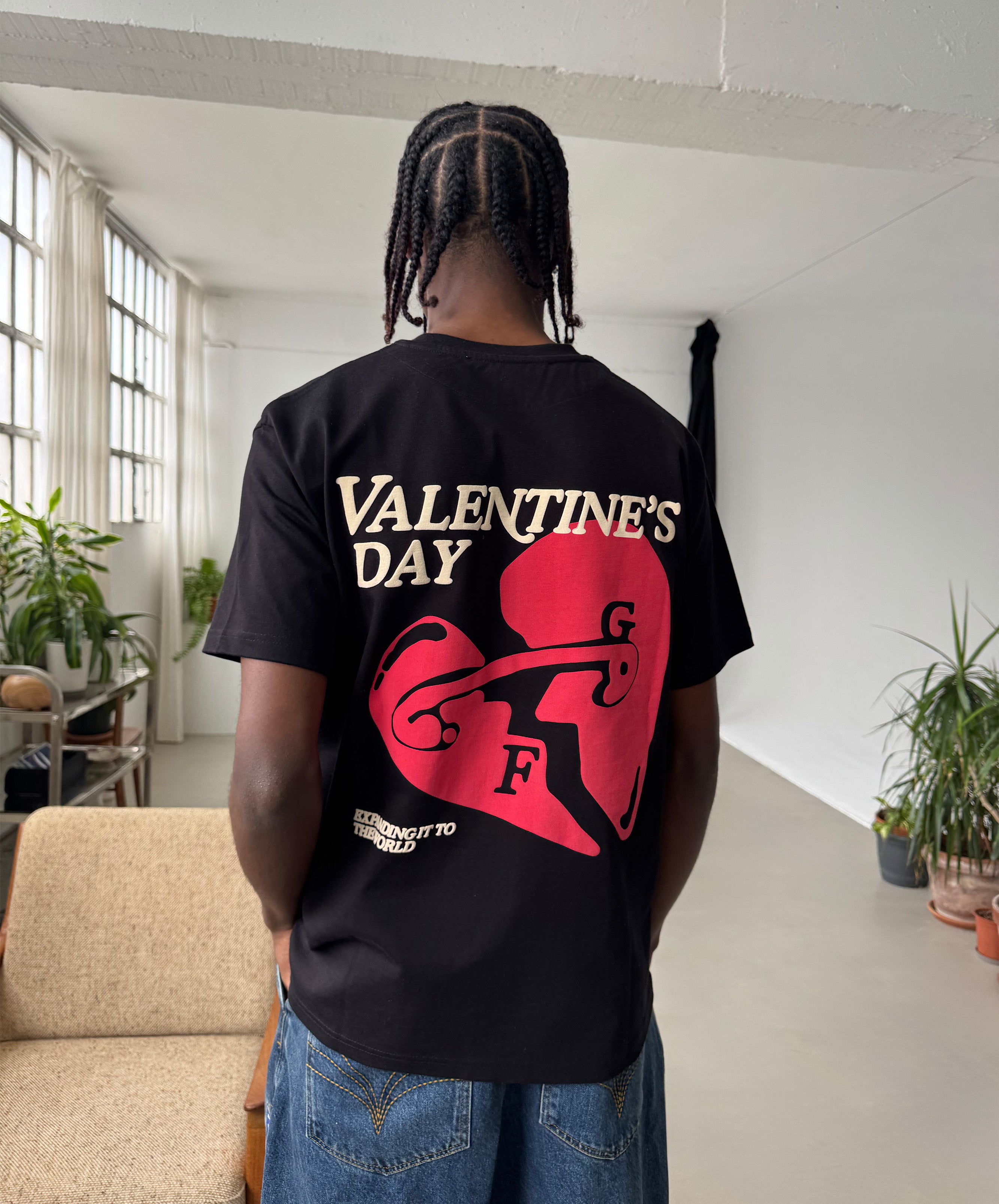 Valentine'S Tee Black