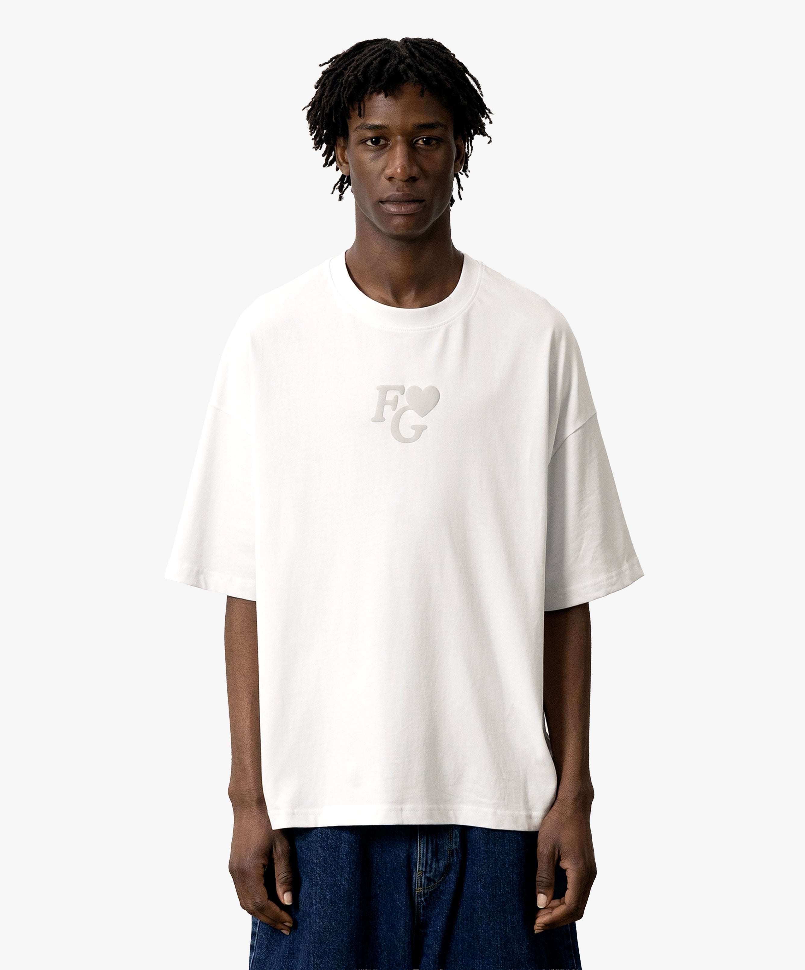 Valentine's Tee Monochrome White