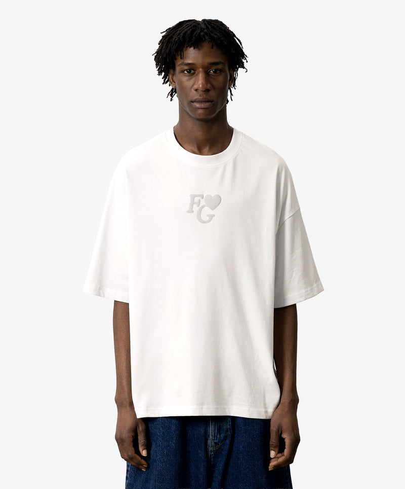 Valentine's Tee Monochrome White