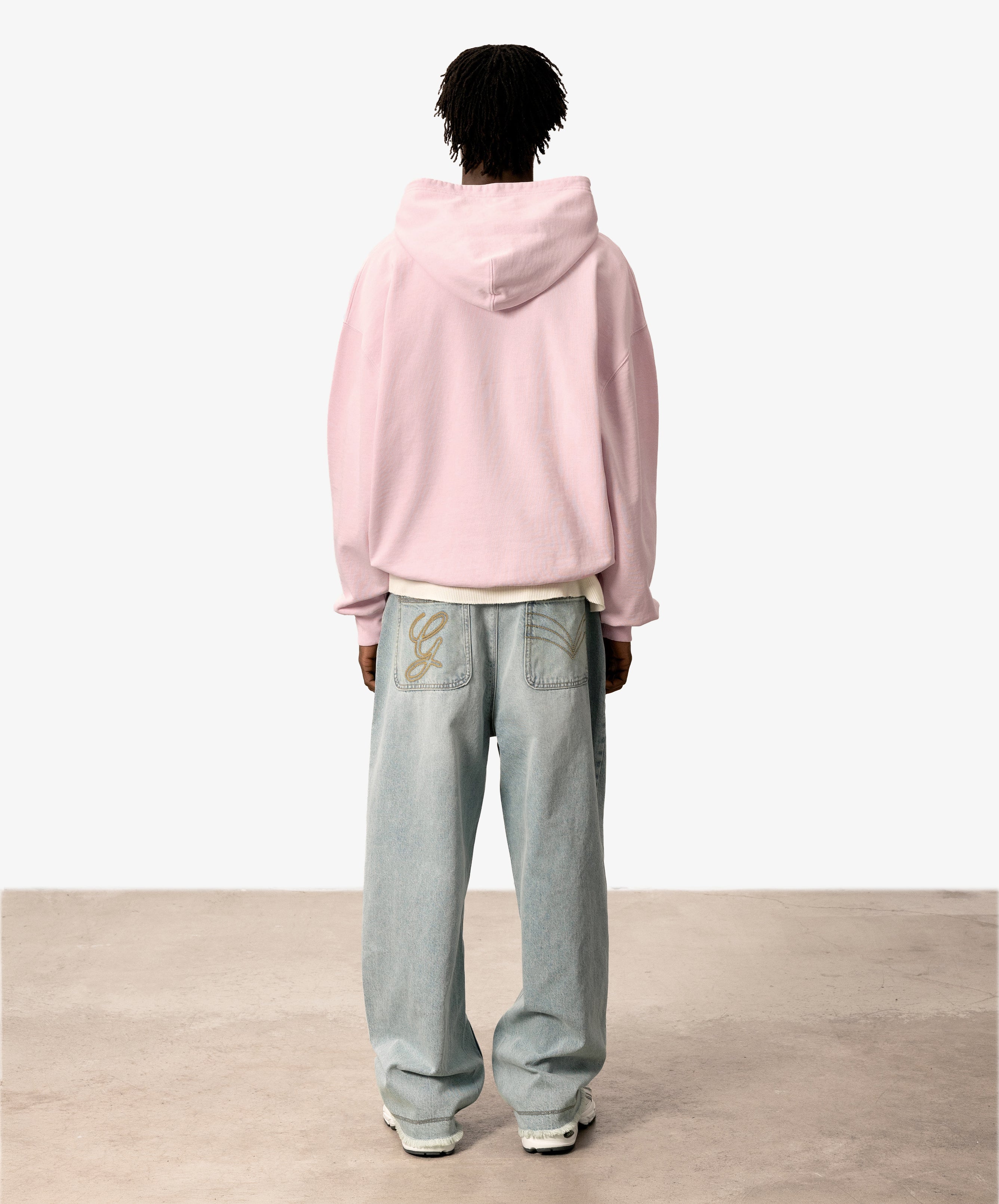 Star Washed Hoodie Rose