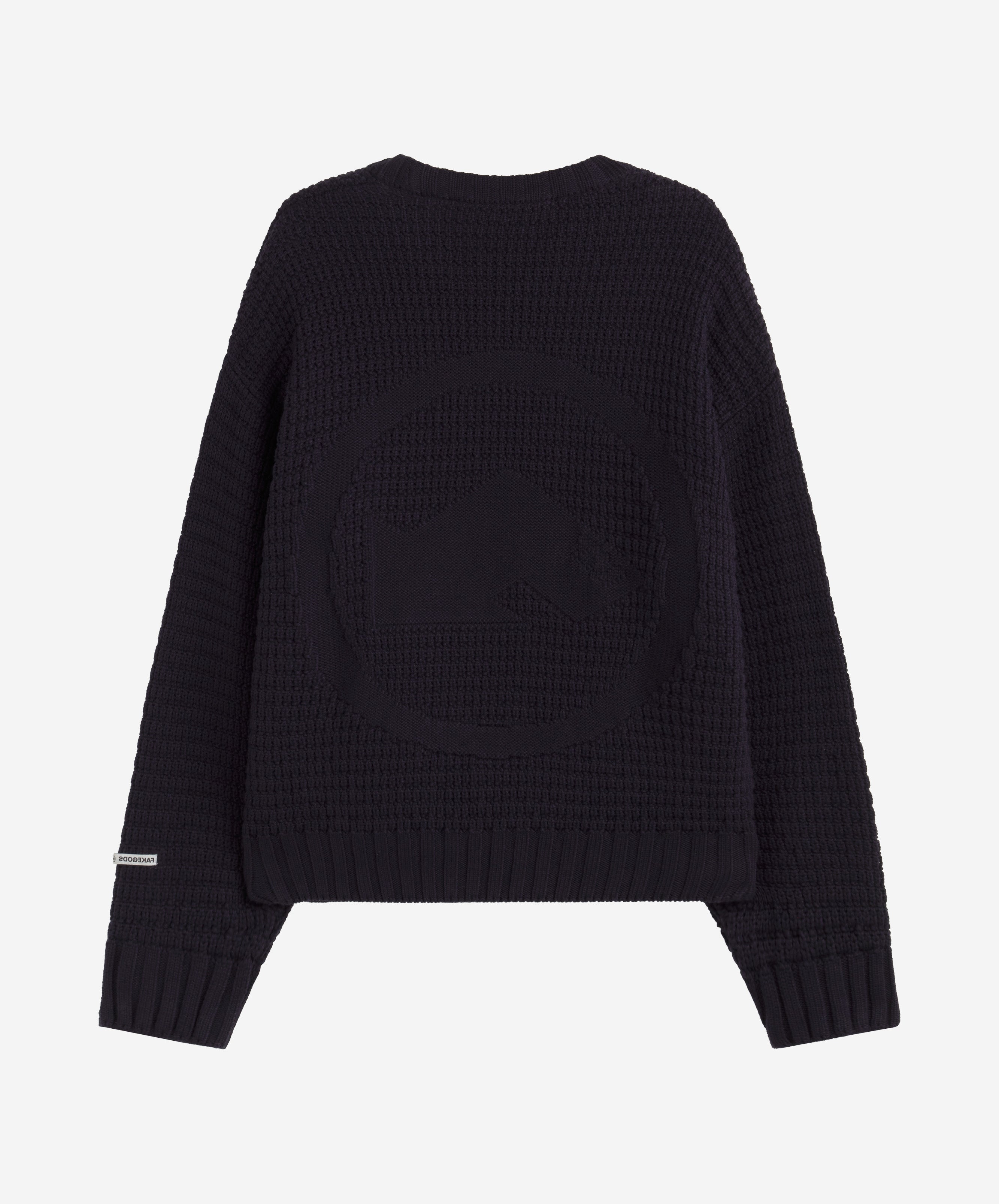 Checkpoint Knitted Sweater Navy