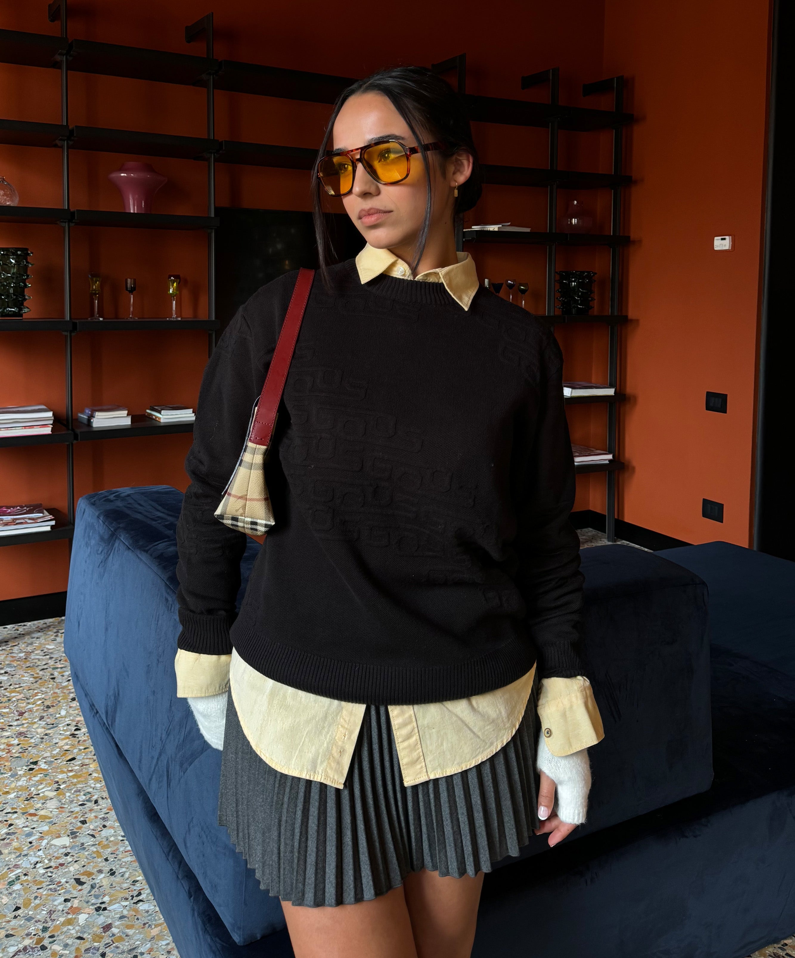 Pathway Knitted Sweater Black