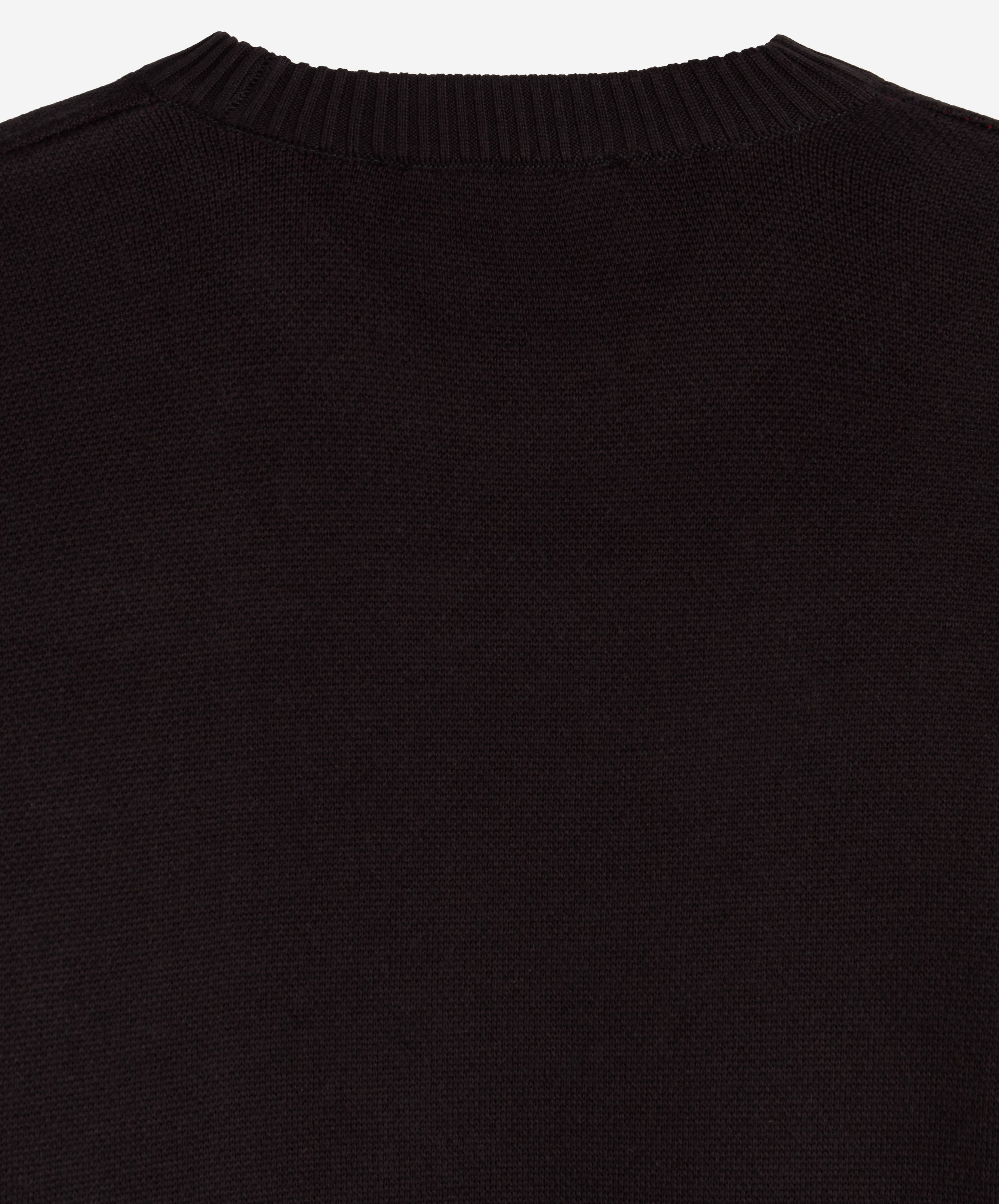 Valentine'S Knitted Sweater Black