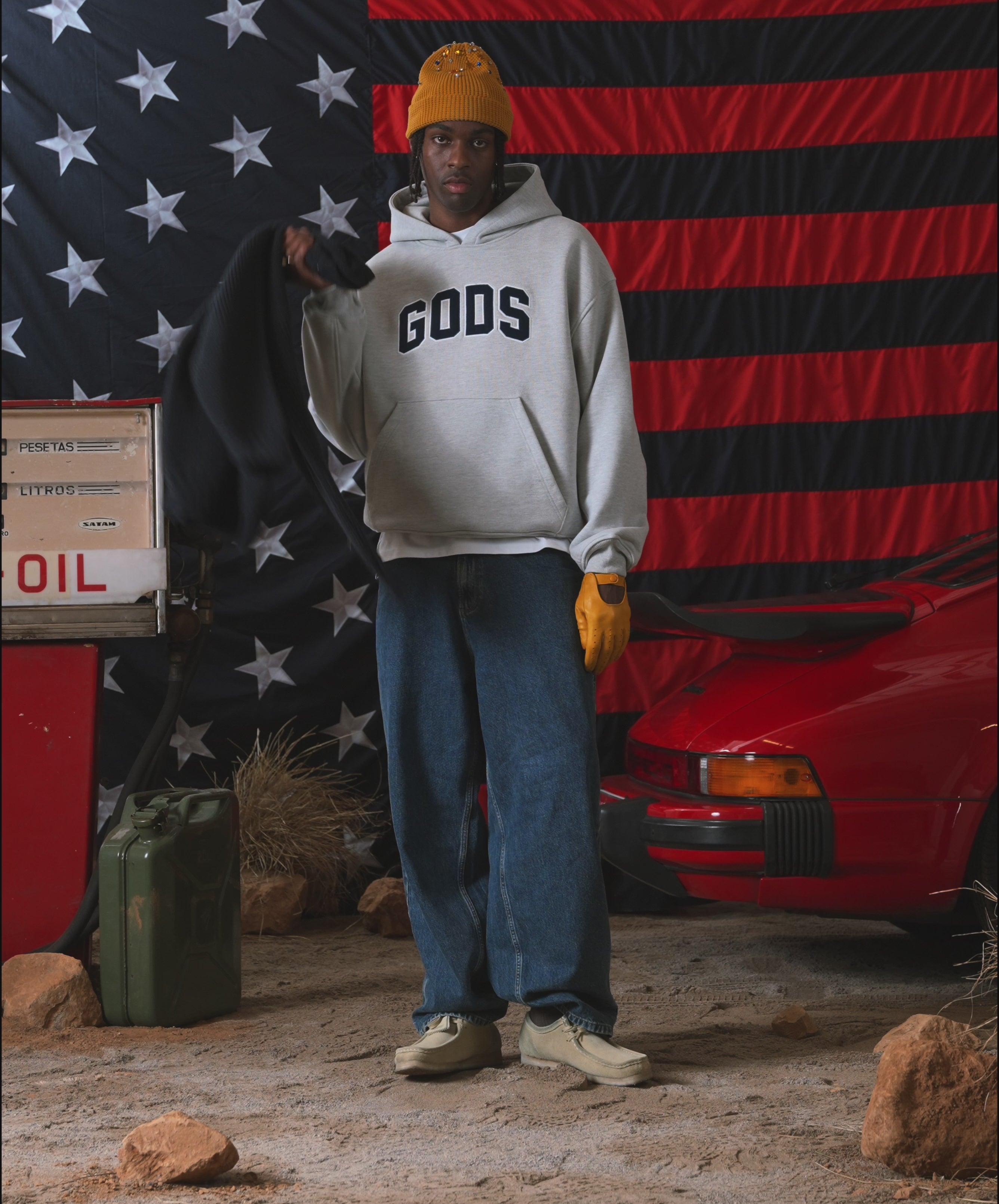 Gods Hoodie Grey Melange
