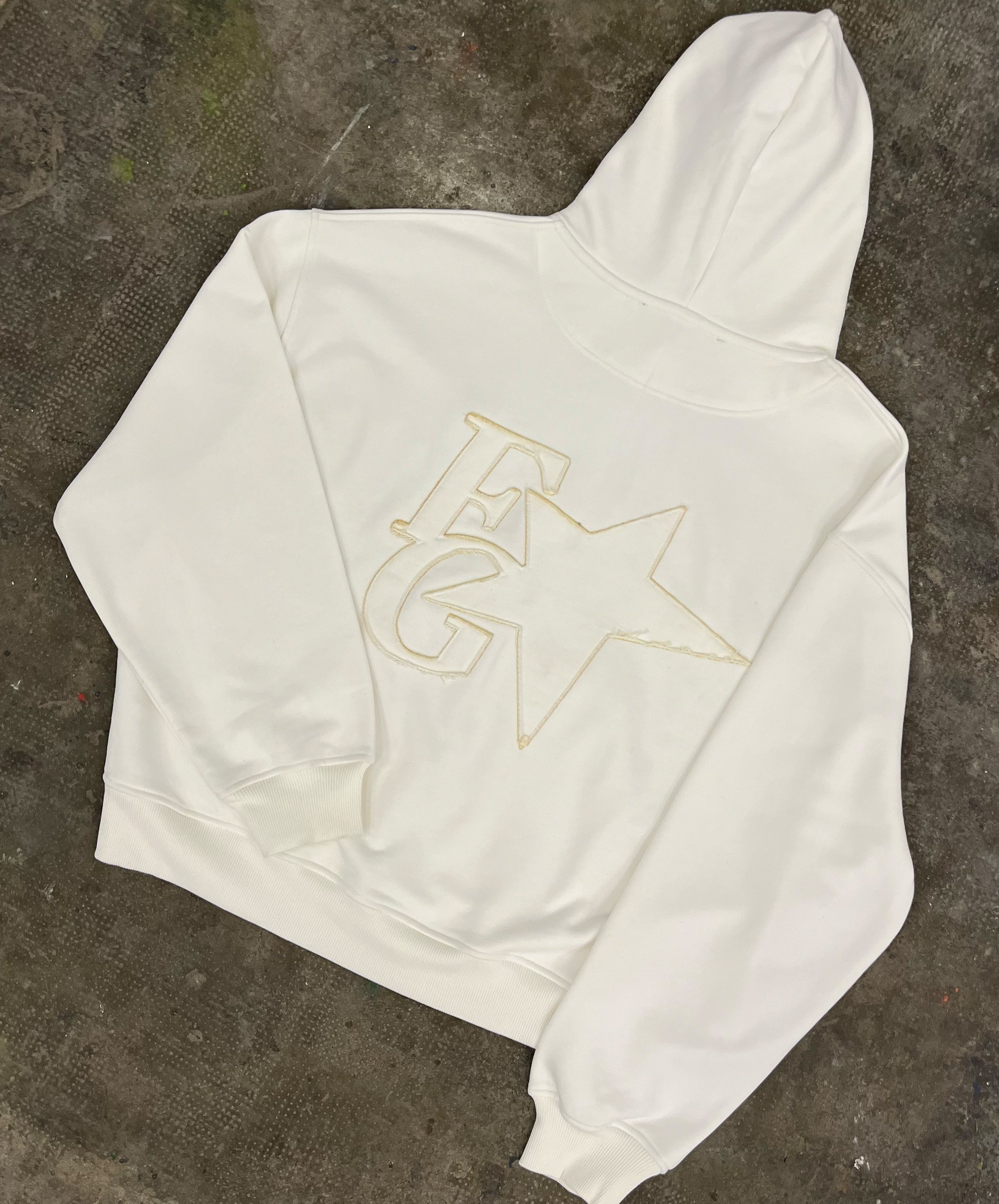 Star Hoodie Cream