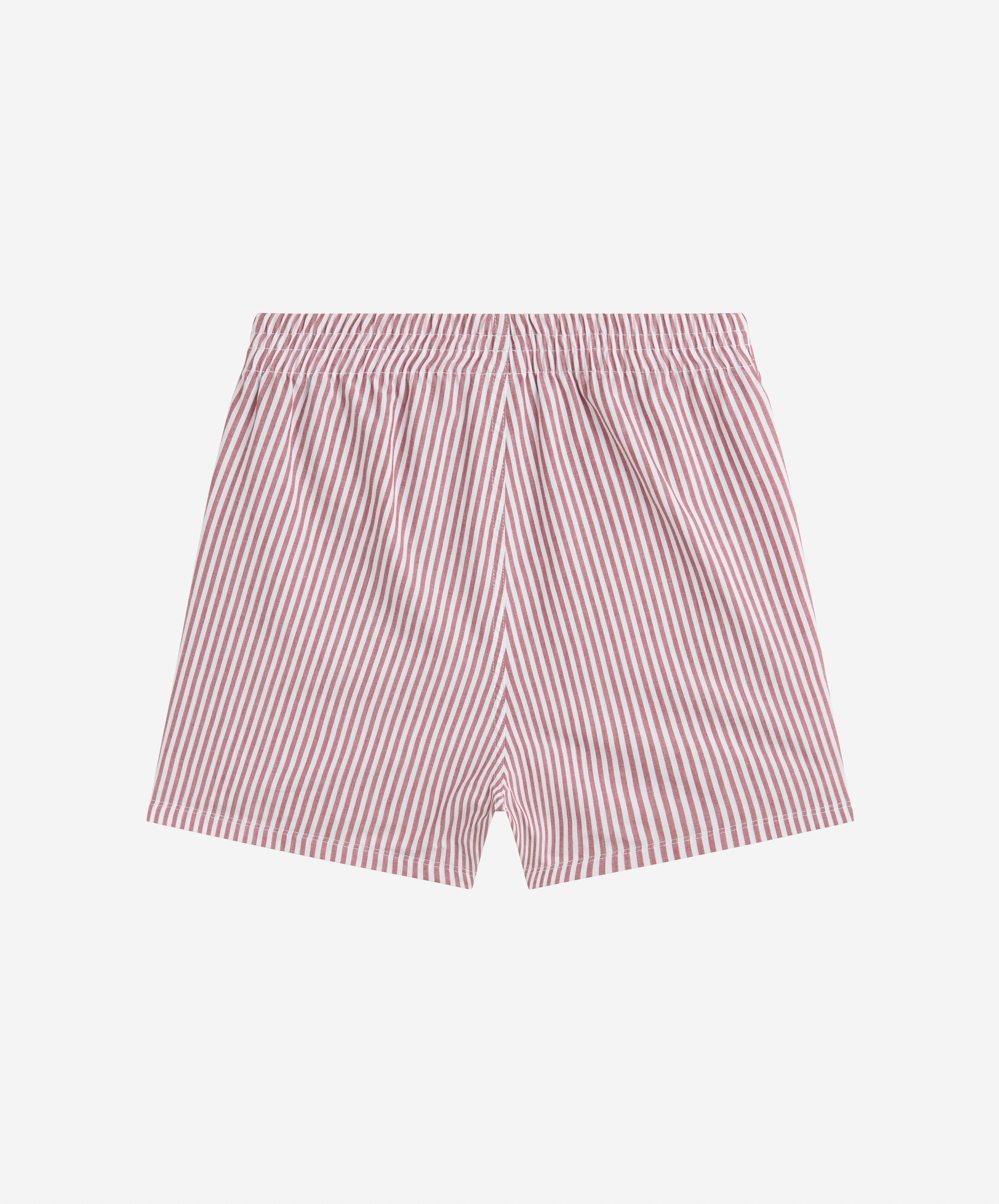 Striped Boxers White-Red