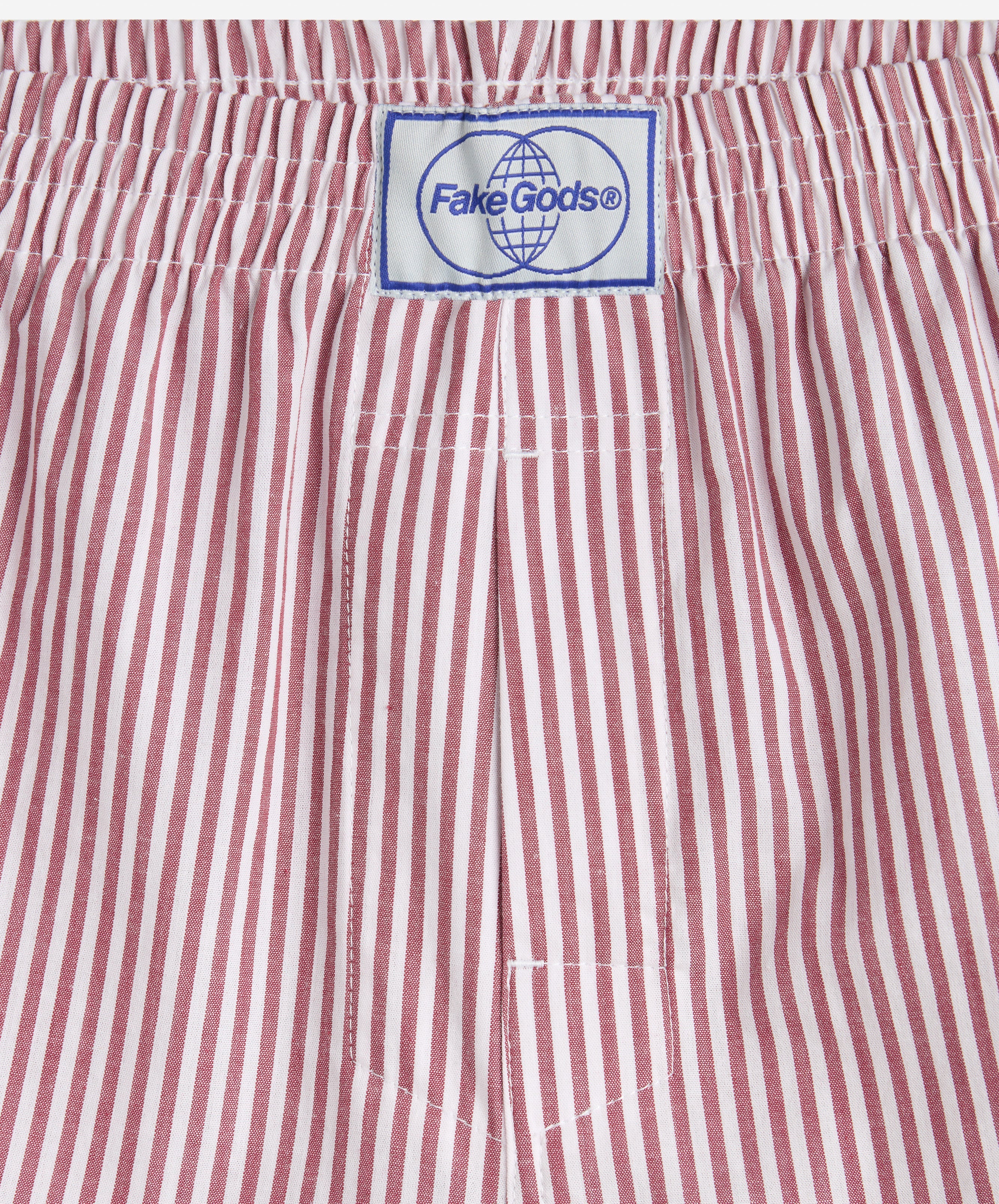 Striped Boxers White-Red